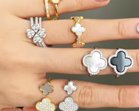 hand with select rings on each finger image via canva